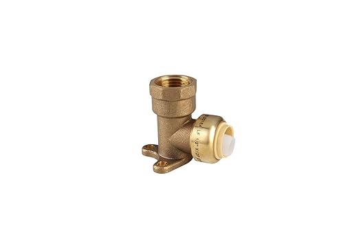 10-Pack EFIELD 3/4" Push Fit x 3/4" Female NPT Drop-Ear Elbows with 1 Disconnection Tool Clip