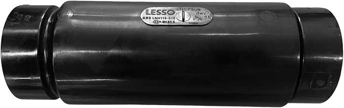 Lesso ABS Expansion Joint, 1.5 X 1.5 in, Abs Plastic Pipe fittings