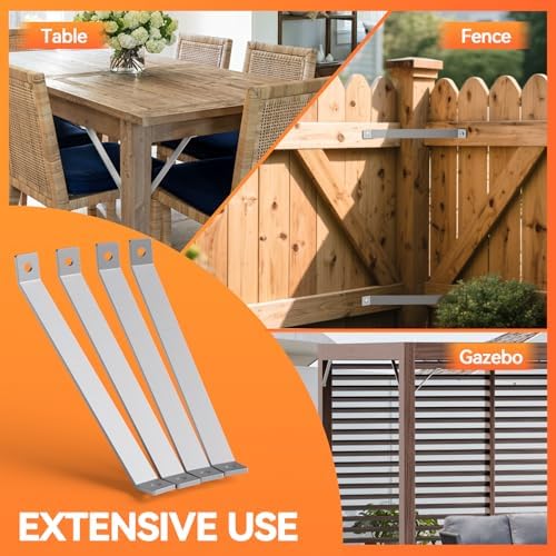 14-5/8" 45 Degree Corner Brace - Heavy Duty 5.6 mm Thick Steel 45 Degree Angle Support Brackets for 1-5/8" Strut Channel, Galvanized 45 Degree Corner Braces, Inside Mount Angle Bracket - 4 Pack
