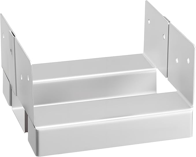 VEVOR 6x6 Post Base 10 Pcs, Inner Size 5.49x5.57inch/139.5x141.5mm Concrete Post Anchor, Heavy-Duty Zinc-Plated Carbon Steel Posts Brackets with 1 Inch Standoff Elevation, for Concrete Pergolas Patio