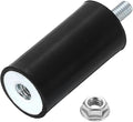 uxcell M4 Rubber Mounts, 1Pcs 14x29mm(DxH) Rubber Cylindrical Anti Vibration Isolator Shock Absorber with Lock Nut for Car Bobbin Generator Air Compressors