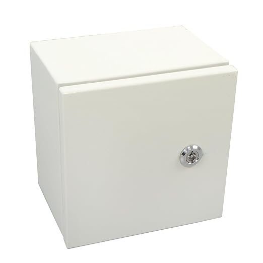 findmall Electrical Box, NEMA 4X Steel, 8 x 8 x 6 Inch, Outdoor and Indoor, Watertightness, IP65, with Mounting Plate