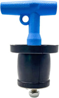 Mechanical Test, Seal & Clean-Out Pipe Plug - 1-7/8 to 2-1/4 in Marine Boat Scupper Steel DWV Testing Anti-Return Winterizing Pool Plug with Galvanized Screw & Nut for Most Pipe Sink Pool