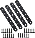 Alise Flat Bracket ,6-1/5in Black Mending Plate Flat Brace for Wood Shelves