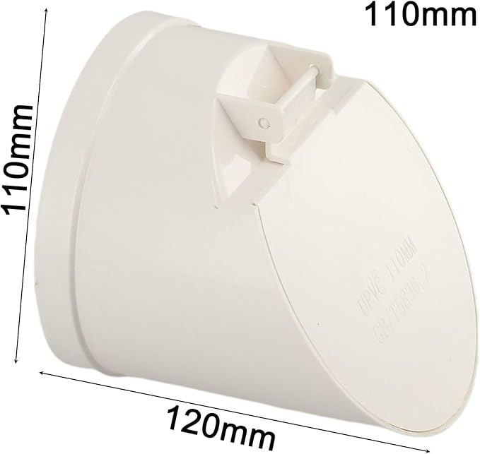 PVC Backwater Valve, 1.9in-6.3in Backflow Preventer Valve Drain Backflow Preventer Valve Prevent Sewage And Rainwater From Flowing Back, Drains Auto Closing Displacement Valve Cover(110mm)