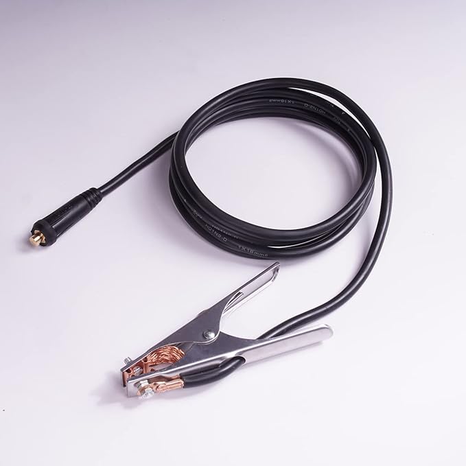 200A Welding Electrode Holder with 3m Cable Assembled Welder Ground Earth Clamp for ARC ZX7 MMA (clamp(200A) with calbe(3M))