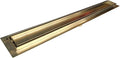 SereneDrains 304 Stainless Steel 36 Inch Tile in Linear Brushed Gold Shower Drain Kit Brass Floor Long Hair Catcher Strainer Grate Cover Bathroom Insert (Matte Gold, 35 Inch)
