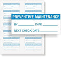 SmartSign Preventive Maintenance Labels by/Date/Next | 1.5" x 0.625" Polyester Vinyl, Pack of 140, Made in USA
