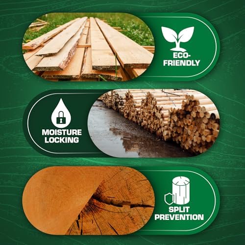 ANCHORSEAL 2 Log and Lumber End Grain Sealer, Prevents Checking, 1 Quart
