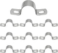 VIKKSAER 10Pcs U-Bolt Clamp, 304 Stainless Steel U-Shaped Bracket, 2 Hole U-Tube Strap Clamp for Hose Clamp Pipe Clamp, 25mm (1 inch)