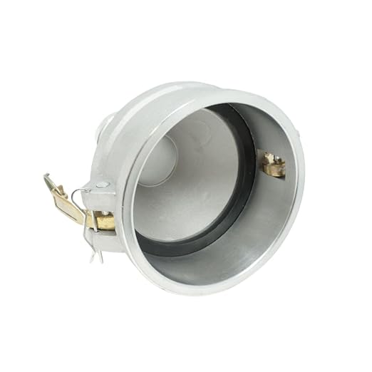 Gloxco Aluminum Type DA Cam and Groove Hose Fitting, Reducer, 4" Female Camlock x 2" Male Camlock (CAM-4020-DA-AL)