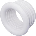 (Pack of 1) White Rubber Sleeve for Drain Pipe, 1.57" x 1.26" (40 x 32 mm) Pipe Connector, Adaptor, and Reducer