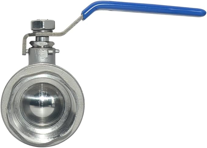 DAN SPEED 1-1/4" Female 316 Stainless Steel Full Port Ball Valve Vinyl Handle WOG1000 (1-1/4 inch)