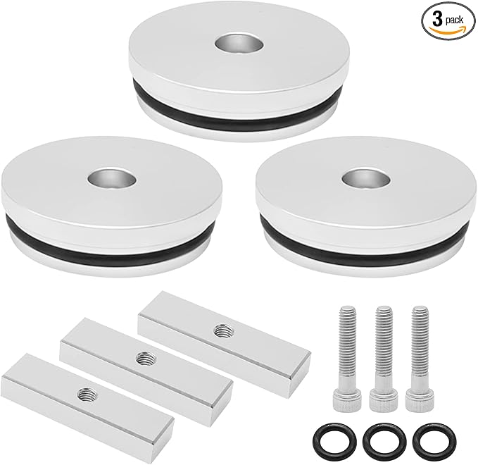 3PCS Billet Aluminum Freeze Plug Kit Replacement for Cummins Dodge Turbo Diesel 5.9L 12v/24v 1989-2007