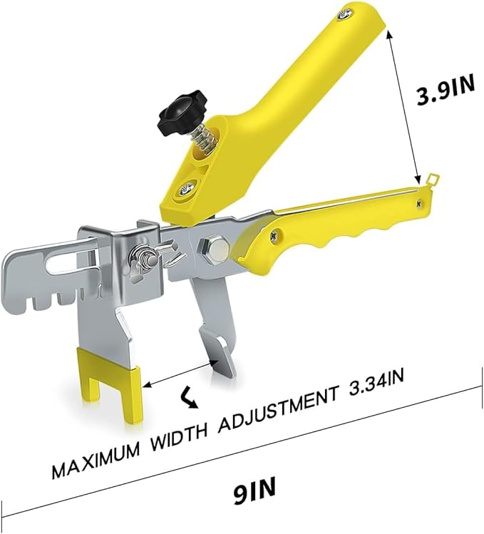 DGSL Tile Leveling System with Tile Plier - 3400-Piece Tile Spacers Clips and 200-Piece Reusable Wedges - Tile Tools Set for Stone Installation