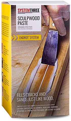 System Three SculpWood Paste Epoxy Wood Filler, 0.5 Gallon Kit