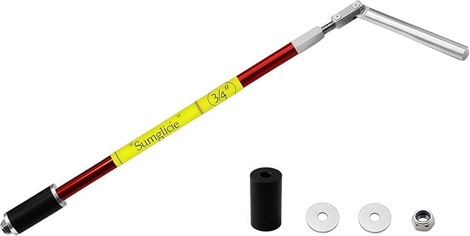Plumbing Plug Tool, Water Stopper for Pipes 3/4" PVC Copper Steel Pipe, expansion range 1.7 to 3.2cm, No Draining Needed Fast Leak Repair up to 65 PSI, with replacement gaskets nuts EPDM Kit