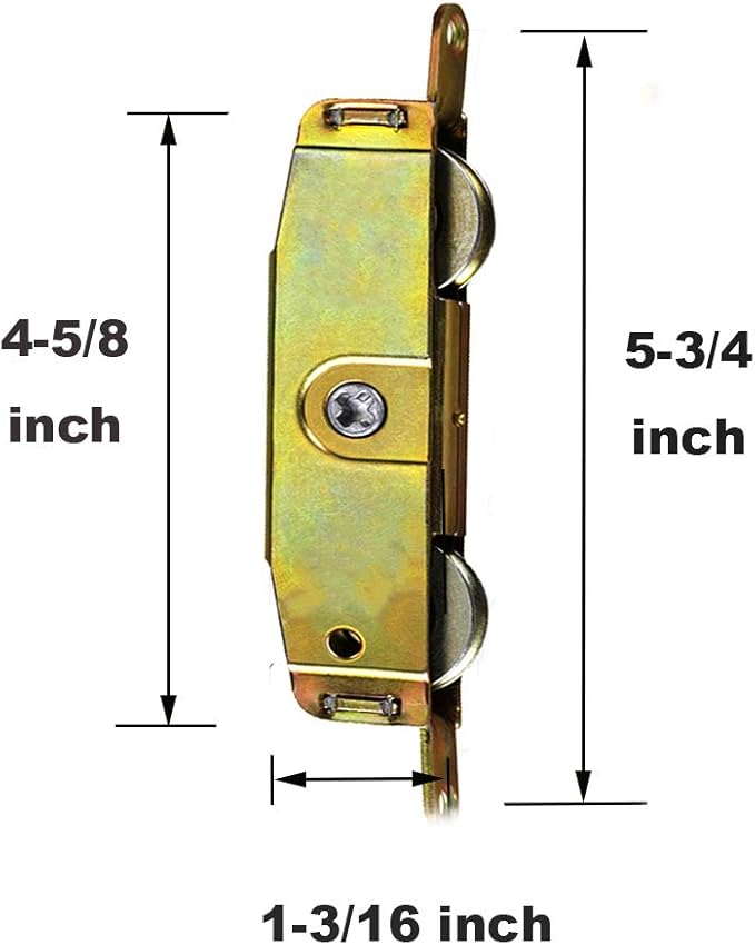 Heavy Duty Sliding Patio Door Roller Assembly 1-1/4 Inch Steel Ball Wheel Bearing, Side Adjustable,2 Pack
