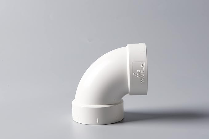 Rainbow Dream 3 Inch DWV 90 Degree PVC Pipe Elbow - 1pc, White