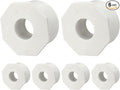 6Pcs 2" x 3/4" PVC Reducer Bushing Fitting, SCH40 (Socket x Socket) Furniture Grade PVC Pipe Fitting, Reducer Bush Adapter for Home Sewer Plumbing, Industrial, Pipe Connection