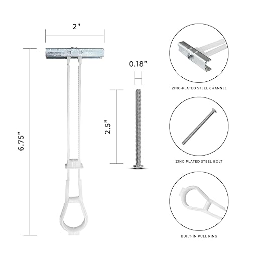 400-Pack 3/16"-24 Heavy Duty Quick Toggle Anchors with Bolts Set | for Drywall, Metal Studs, and Concrete Block | Holds 240+ Lbs. | 400 Toggles + 400 Bolts