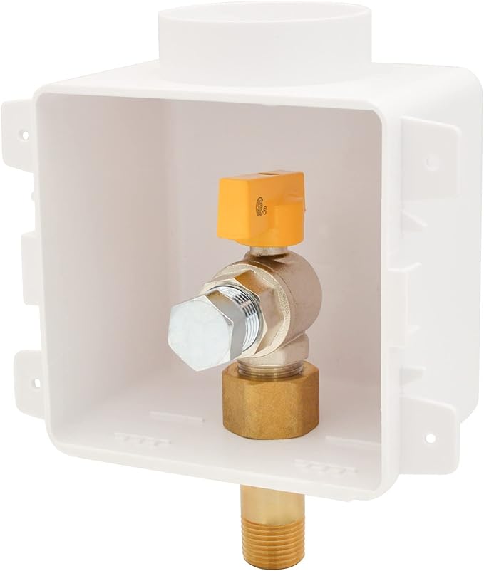 HYDRO MASTER Gas Outlet Box，3/4" NPT, Gas Supply Box，White (3/4-Inch)