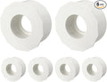 6Pcs 4" x 2" PVC Reducer Bushing Fitting, SCH40 (Spigot x Socket) Furniture Grade PVC Pipe Fitting, Reducer Bush Adapter for Home Sewer Plumbing, Industrial, Pipe Connection, White