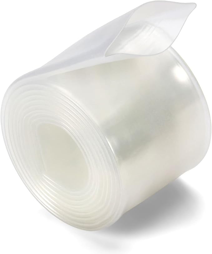 Chanzon 2:1 Ratio 25/32" (20mm) Heat Shrink Tubing 3.3Ft Roll (1M Total Length) Clear/Transparent Polyolefin Sleeving Wrap Shrinking 2 to 1 1pcs
