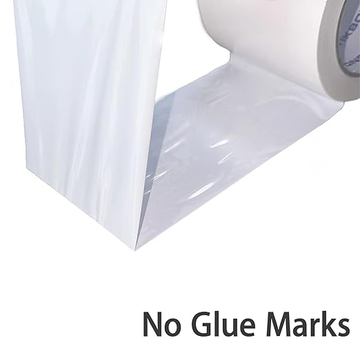 Vapor Barrier Tape 6 Inch x 180' x 4mil 1-Pack Moisture Barriers Seal and Seam Tape, White Polyethylene Tape for Crawl Space,Waterproofing, Underlayment,Metal Building and Plastic Sheeting