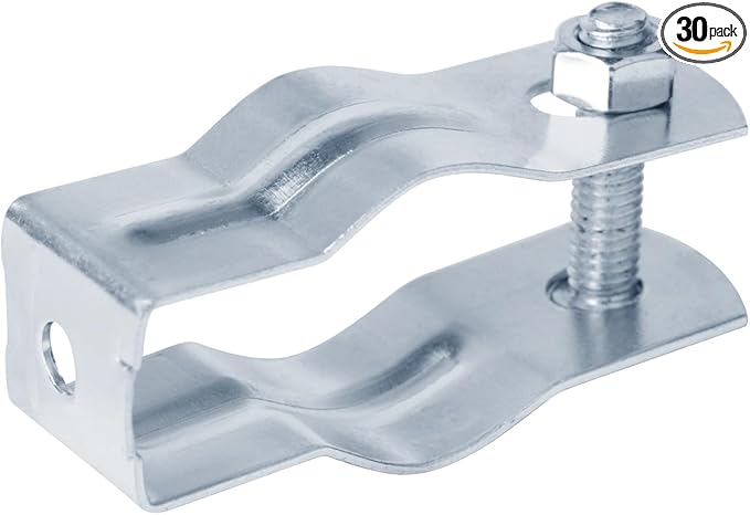 30 Pack 1" EMT Conduit and Pipe Hanger with Bolt, Steel Pipe Clamps Suspension Mounting Kit