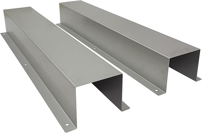 6.2" W x 5.5" H x 78" L Stainless Steel Metal Split Line Set Cover Pipe Wall Sleeve Hide Kit for Outside Mini Split Central Air Conditioner Heat Pump