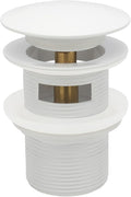 Pop-up Freestanding Bathtub Drain Stopper, Suitable and Compatible with Freestanding Bathtub Drain Rough-in Kit (White)