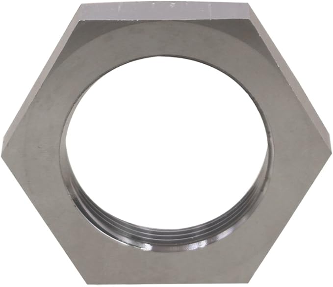 DERNORD Cast Pipe Fitting Stainless Steel 304 Hex Locknut 1-1/4" NPT Female