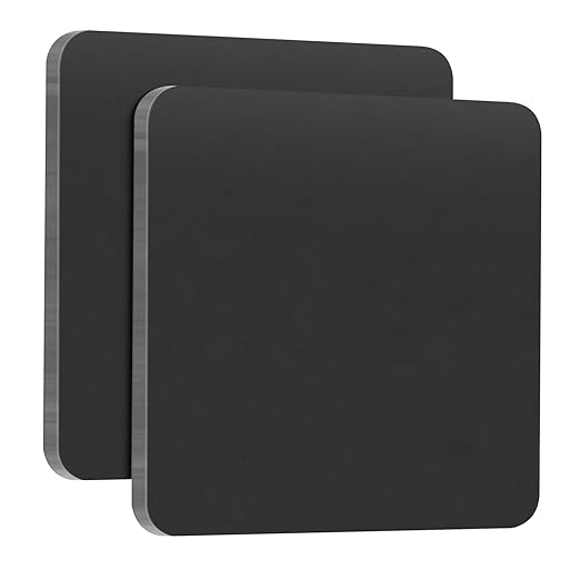 2 Pcs 6" x 6"x1/4" Steel Plate, A36 Square Hot Rolled Steel Base Plate, 1/4 Inch Thick Weldable Metal Plates for Structural Support and Industrial Use