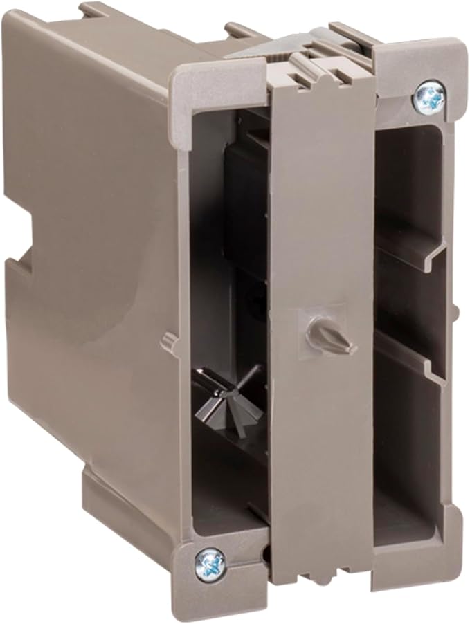 SmarToggle Single Gang Retrofit Wall Box – Old Work Electrical Box for Stud or No-Stud Mount | 1-1/2" Toggle Depth | Smart Device, Outlet, or Switch PC Wall Box | Rated 50 lbs Load, 50-Pack