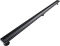 Linear Shower Floor Drain, Black 60 Inch 304 Stainless Steel Bathroom Drains Kit, Rectangular Shower Trench Drain with Reversable Tile-in Pattern Drain Cover & Hair Catcher