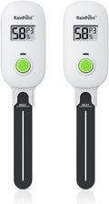 RAINPOINT Smart Digital Wireless Plant Moisture Meter Houseplant Indoor,WiFi Hub Needed,Capacitive Probe,Leave-in Soil Hygrometer Sensor,Real-time Monitor Outdoor Greenhouse Gardening(Two-Pack Set)