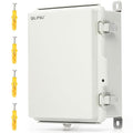 QILIPSU UL94-V0 Outdoor Electrical Box 8.3"x6.3"x3.9" Waterproof Junction Box Weatherproof PC/ABS Alloy Plastic IP66 Project Electric Enclosure Grey Hinged Door