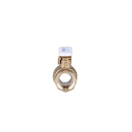 Watts LFFBV-4 Series 3/4" Lead-Free 2-Piece Full Port Chrome-Plated Brass Ball Valve with Female Threaded End Connections, Copper Silicon Alloy Body, Adapter, Steel Handle