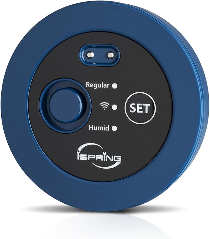 iSpring ASLS43WL Wireless Leak Sensor for LS43WL Smart Leak Shut-Off System, Water Leak Detector with Regular & Humid Detection Modes, Smart Home Protection
