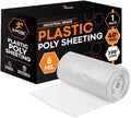 Xpose Safety Clear Plastic Sheeting – 40' x 100' Roll – Heavy Duty 6 Mil Poly Sheet – Waterproof, Dustproof, Vapor Barrier – for Construction, Painting, Industrial Use