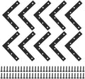 SAYAYO Flat L Bracket, 120x120mm / 5" x 5" Stainless Steel L Mending Plate