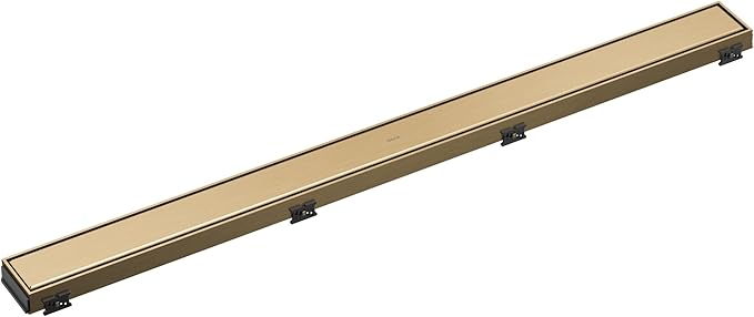 Delta Faucet 36-Inch Reversible Linear Shower Drain Trim in Champagne Bronze