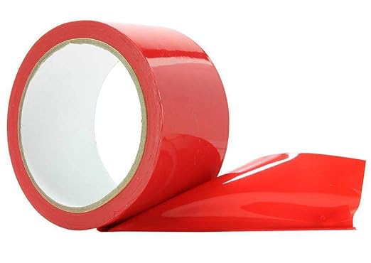 APQ 36 Rolls of Red Carton Sealing Tape 2" x 55 yds. Thickness 2 Mil. Acrylic Packaging Tape for Wrapping, Packing, Shipping, Moving Boxes. Acrylic Emulsion Adhesive. No Weathering, Yellowing.