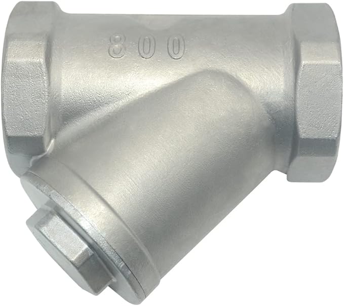 Strainer Mesh Filter Valve,800WOG Y-Spring NPT Female Check Valve,Stainless Steel SS316 CF8M (2")