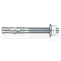 QTLCOHD 1/2 x 3-3/4 Inch Concrete Anchors Carbon Steel Wedge Anchor Bolts for Concrete (Box of 60)