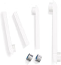 OEM Upgraded 25-55 in Adjustable Periscope Dryer Vent，stainless steel Dryer Vent, Fit for all 4in Dryer Vent Outlet,for tight space square duct dryer vent pipe,Telescoping Dryer Vent Kit (white）