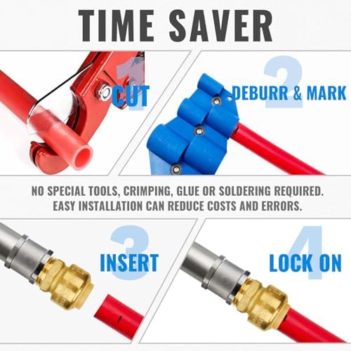 SUNGATOR 6-Pack Male Adapter, 1/2 Inch Push-to-Connect x 1/2 Inch MNPT