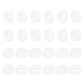 MECCANIXITY PTFE Flat Washers, 24Pack 8.5mm OD 3mm ID 2mm Thick Sealing Spacer Gasket Ring for Faucet Pipe Hose Bolt Machinery, White