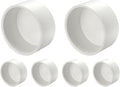 1Pcs 6" PVC External End Cap Fitting, SCH40 Furniture Grade PVC Pipe Plug Adapter, Pipe Cover Fittings for DIY Project, Irrigation System, Plumbing Framework, Garden Structures